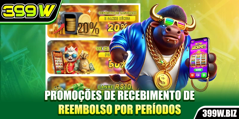 Promoções de recebimento de reembolso por períodos Promoções de recebimento de reembolso por períodos