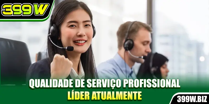 Qualidade de serviço profissional líder atualmente