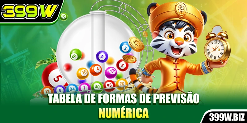 Tabela de formas de previsão numérica
